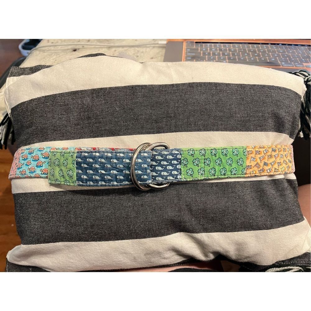 Vineyard Vines Classic Prints D Ring Buckle Belt sz M